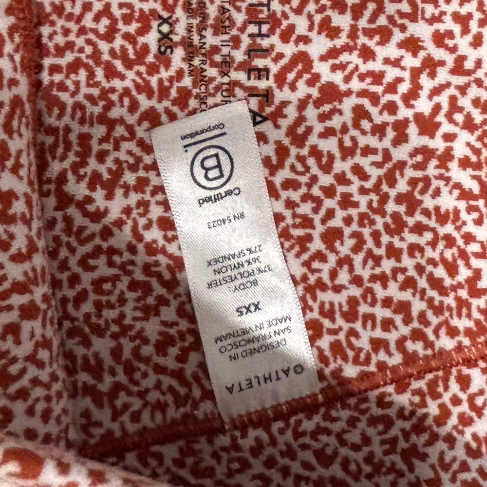 Athleta Salutation Stash Pocket Oxford Rust Leggings Size XXS - Picture 5 of 7